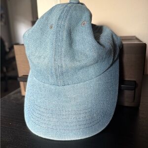 Light Blue Denim Baseball Cap - Unbranded